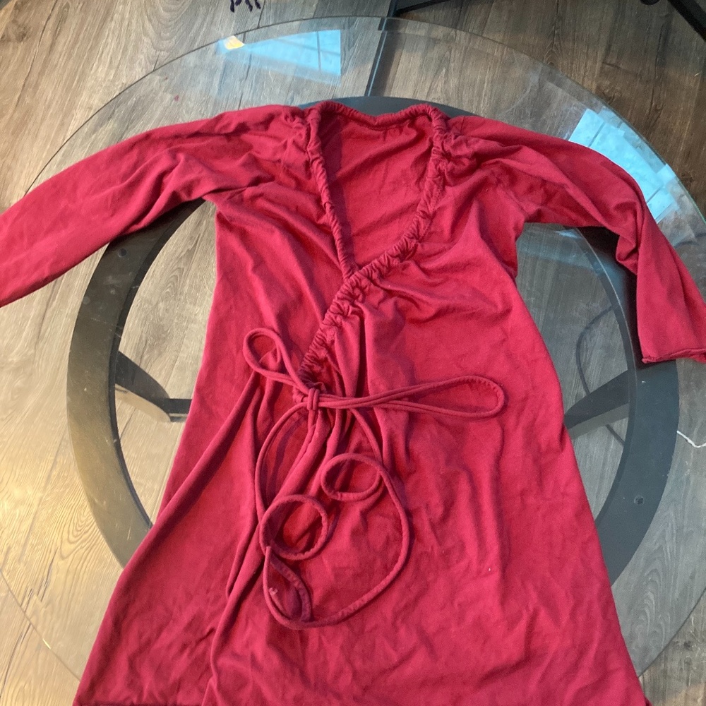 Drawstring wrap simplicity tunic